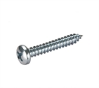 Pan Head Phillips-Slotted Drive Self Tapping Screw Blue/White/Yellow Zinc Plated